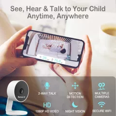 Sense-U Smart Baby Monitor — HD video, movement tracking & real-time alerts for your peace of mind!