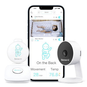 Sense-U Smart Baby Monitor — HD video, movement tracking & real-time alerts for your peace of mind!