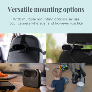 Caméra Bébé Voiture Tiny Traveler: Double Surveillance Enfants