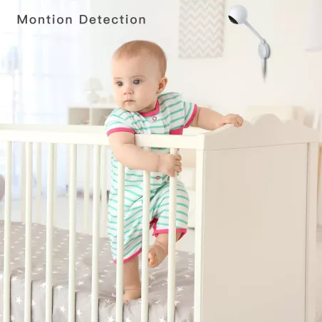 iBaby M2C : Moniteur Bébé WiFi HD 1080P avec Vision Nocturne et Berceuses - Sécurité et Sérénité Garanties !