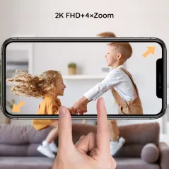BOIFUN 2K WiFi Baby Monitor with Night Light Long-Lasting Battery