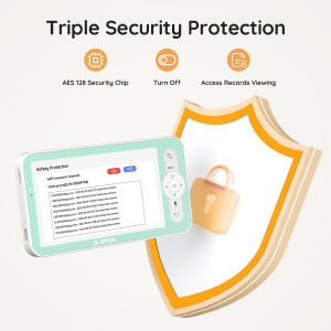 BOIFUN 2K WiFi Baby Monitor with Night Light Long-Lasting Battery