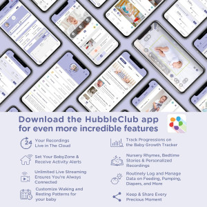 Hubble Connect 5 Inch Baby Monitor with Camera and App