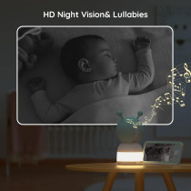 BOIFUN 2K Baby Monitor with Dual Cameras with Real-time Alerts.