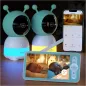 BOIFUN 2K Moniteur Bébé Écran Partagé: Double Caméra, Veilleuse, Suivi Auto & Audio Bidirectionnel