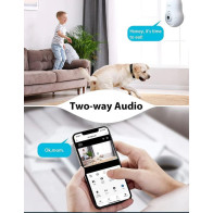 LaView 4MP WiFi Bulb Camera with Night Vision and Motion Detection