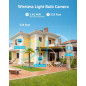 LaView 4MP Bulb Camera: See Everything, Day & Night! WiFi, Motion Tracking, & Easy Install