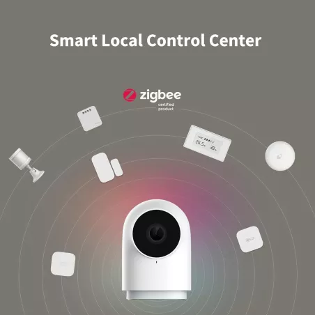 Aqara G2H Pro: Caméra de Surveillance Intérieure HD 1080p avec Hub Zigbee, Vision Nocturne et Audio Bidirectionnel