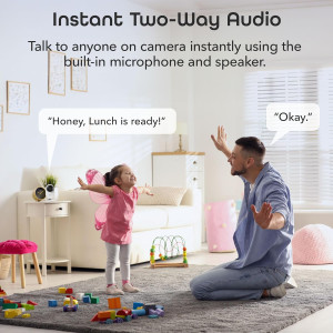 Geeni Glimpse Indoor Security Camera - 1080p, WiFi,Alexa & Google Home