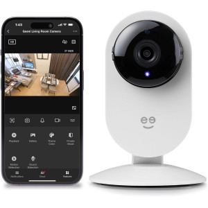 Caméra de sécurité Geeni Glimpse 1080p - WiFi, Alexa, Blanc