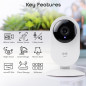 Geeni Glimpse: 1080p WiFi Security Camera - See, Hear & Protect Your Home!