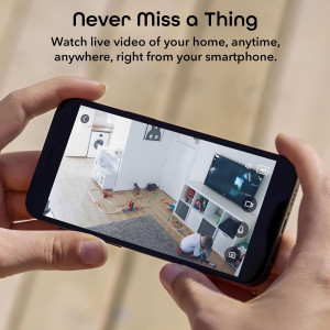 Geeni Glimpse Indoor Security Camera - 1080p, WiFi,Alexa & Google Home