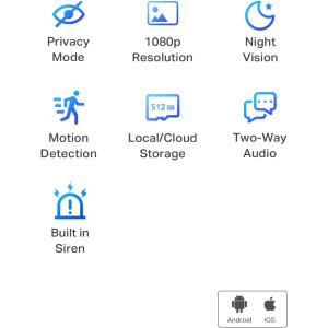 Tapo C100 1080P Camera for Baby and Pets with 2-Way Audio