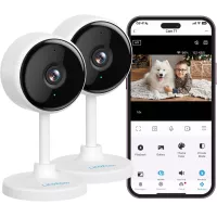 Caméra Intérieure Litokam : Sécurité, Vision Nocturne & Audio