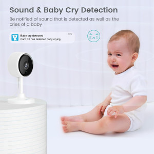 Caméra Intérieure Litokam : Sécurité, Vision Nocturne & Audio