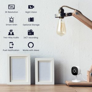 Galayou 2K WiFi Indoor Security Camera - 24/7 Monitoring