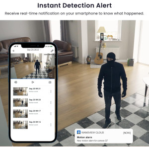 Galayou 2K WiFi Indoor Security Camera - 24/7 Monitoring