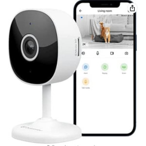 Galayou 2K WiFi Indoor Security Camera - 24/7 Monitoring
