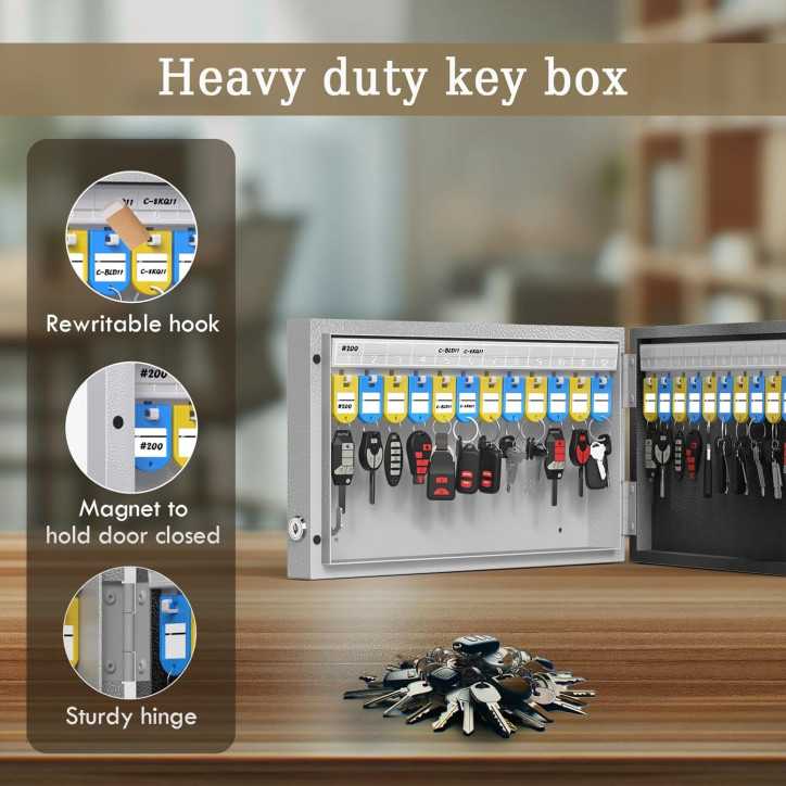 WeHere Smart Key Lock Box: Secure 24-Key Cabinet with App & OTP Access - Perfect for Home, Office & Rentals! WeHere Smart Key Lock Box: Secure 24-Key Cabinet with App & OTP Access - Perfect for Home, Office & Rentals!