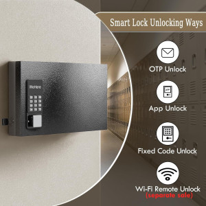 Secure WeHere 24 Key Lock Box - Smart Key Management for Home & Office