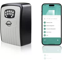 Coffre de Sécurité à Clé Bluetooth - Accès Instantané, Noir