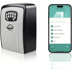 Coffre de Sécurité à Clé Bluetooth - Accès Instantané, Noir