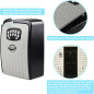 Bluetooth Key Lock Box: Remote Access, 6-Digit Combo, Secure Wall Mount - No WiFi Needed!