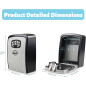Bluetooth Key Lock Box: Remote Access, 6-Digit Combo, Secure Wall Mount - No WiFi Needed!