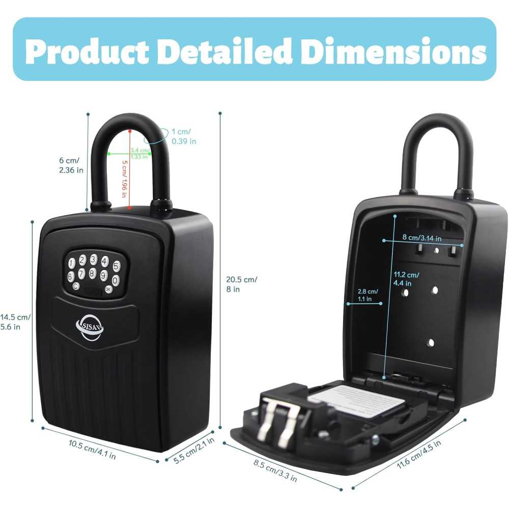 Coffre-fort à clés Bluetooth : accès à distance, 5 clés Coffre-fort à clés Bluetooth : accès à distance, 5 clés