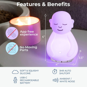 Outil de Méditation Visuelle 'Breathing Buddha' pour Adultes et Enfants