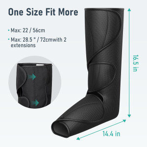 QUINEAR Leg Massager: Heat & Compression for Pain Relief & Relaxation
