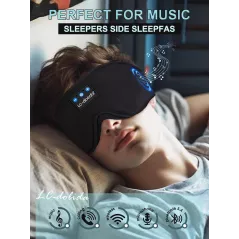 Casque de sommeil Bluetooth LC-dolida avec masque 3D ultra-fin