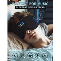 Casque de sommeil Bluetooth LC-dolida avec masque 3D ultra-fin