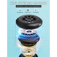 Masque de Sommeil Bluetooth LC-dolida : Confort 3D Ultra-Fin, Musique Apaisante pour un Sommeil Rêvé !