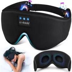 Casque de sommeil Bluetooth LC-dolida avec masque 3D ultra-fin