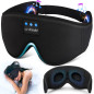 LC-dolida Sleep Headphones Mask: Bluetooth 5.4, 3D Comfort for Side Sleepers - Block Light & Relax!