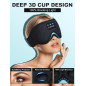 LC-dolida Sleep Headphones Mask: Bluetooth 5.4, 3D Comfort for Side Sleepers - Block Light & Relax!