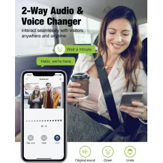 Smart MUBVIEW Wireless Video Doorbell: 1080p, 2-Way Talk, Night Vision