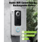 MUBVIEW Wireless Doorbell Camera: 1080p, 2-Way Audio, Free Storage - No Monthly Fees!
