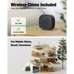 Smart MUBVIEW Wireless Video Doorbell: 1080p, 2-Way Talk, Night Vision