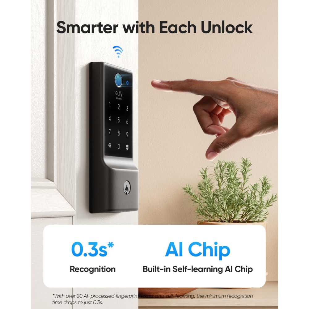 eufy C220 : Serrure Intelligente Wi-Fi avec Empreinte Digitale eufy C220 : Serrure Intelligente Wi-Fi avec Empreinte Digitale