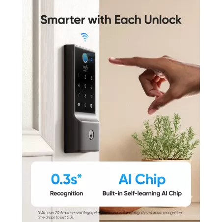 eufy C220 : Serrure Intelligente Wi-Fi avec Empreinte Digitale