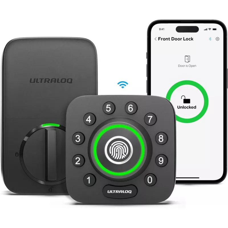 ULTRALOQ U-Bolt Pro WiFi Smart Lock: Keyless Entry with Door Sensor