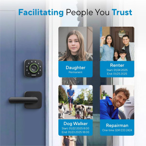 ULTRALOQ U-Bolt Pro WiFi Smart Lock: Keyless Entry with Door Sensor