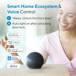 ULTRALOQ U-Bolt Pro WiFi Smart Lock: Keyless Entry with Door Sensor