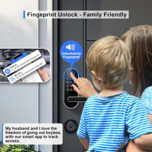 Smart Keyless Entry Lock: Biometric Fingerprint Keypad for Doors