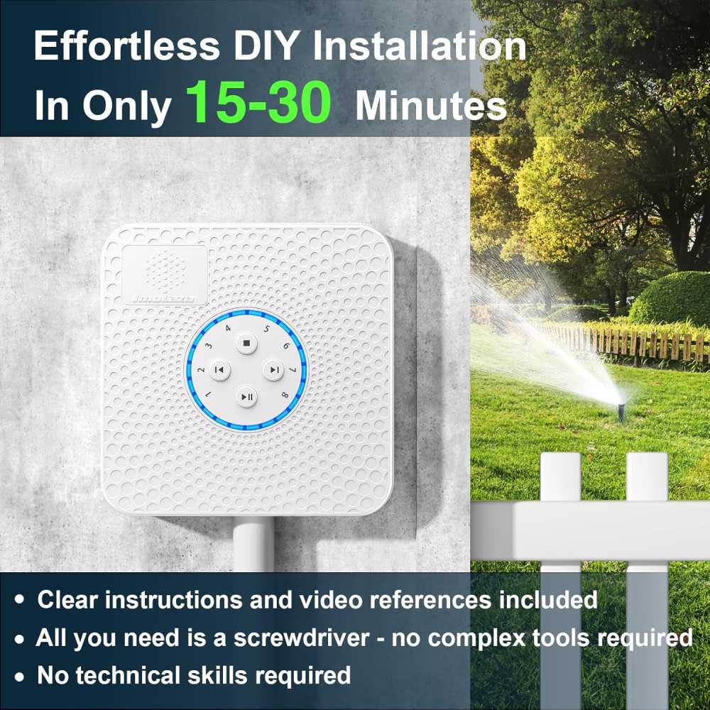 ImoLaza: Contrôleur d'irrigation WiFi 8 Zones Économiseur d'Eau ImoLaza: Contrôleur d'irrigation WiFi 8 Zones Économiseur d'Eau