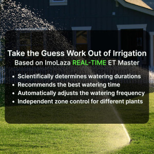 ImoLaza Smart Sprinkler Controller: 8-Zone WiFi Irrigation System
