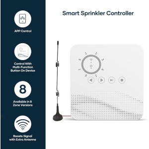 Effortless Watering: tolviviov 8-Zone WiFi Sprinkler Controller