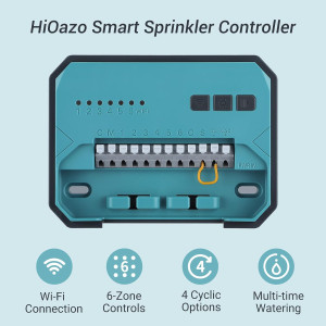Contrôleur d'Irrigation WiFi 6 Zones - HO-SC-6W